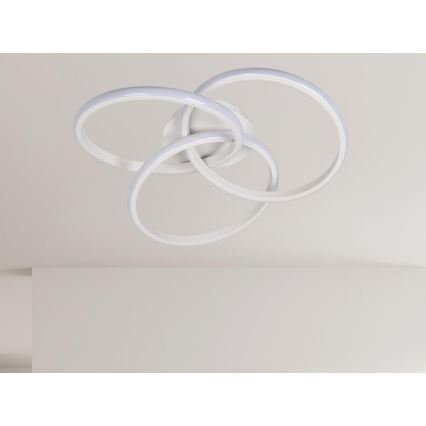 Plafón LED regulable LED/70W/230V 3000-6500K blanco + control remoto