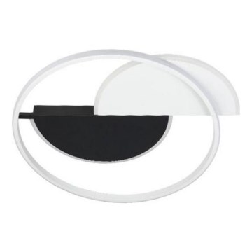 Plafón LED regulable LED/70W/230V 3000-6500K blanco/negro + control remoto