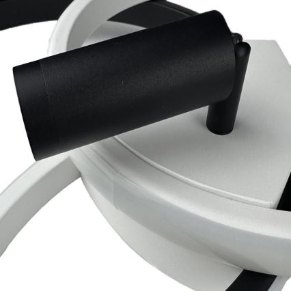Plafón LED regulable LED/70W/230V 3000-6500K blanco/negro + control remoto