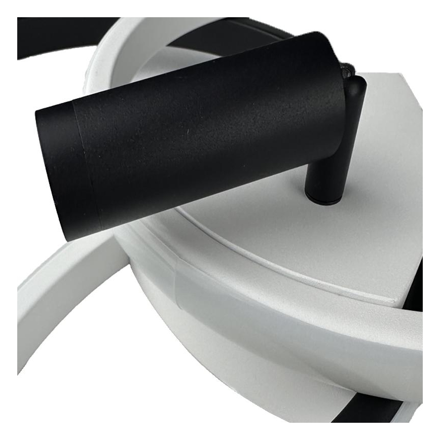 Plafón LED regulable LED/70W/230V 3000-6500K blanco/negro + control remoto