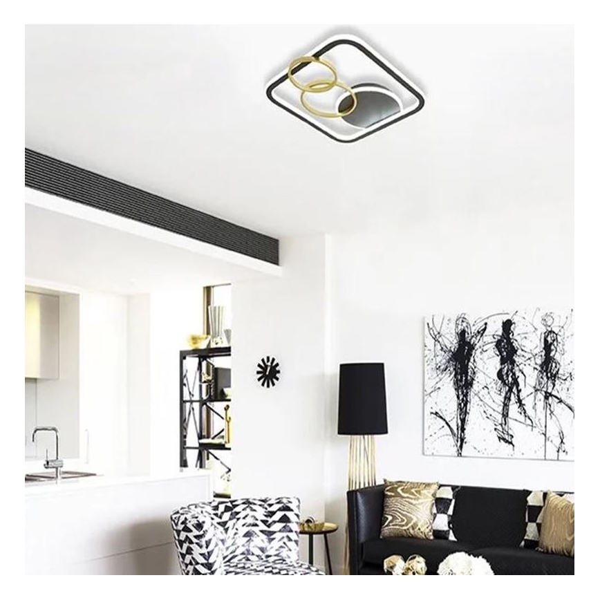 Plafón LED regulable LED/70W/230V 3000-6500K + control remoto