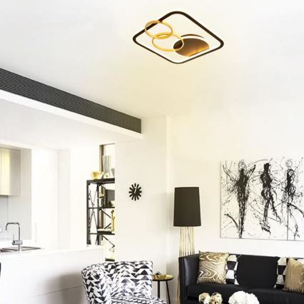 Plafón LED regulable LED/70W/230V 3000-6500K + control remoto