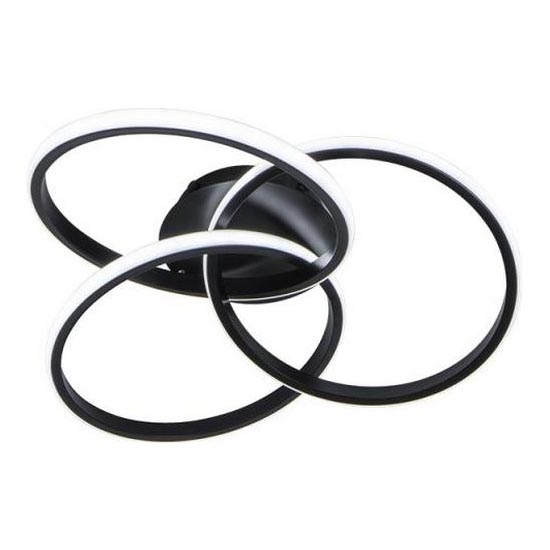 Plafón LED regulable LED/70W/230V 3000-6500K negro + control remoto