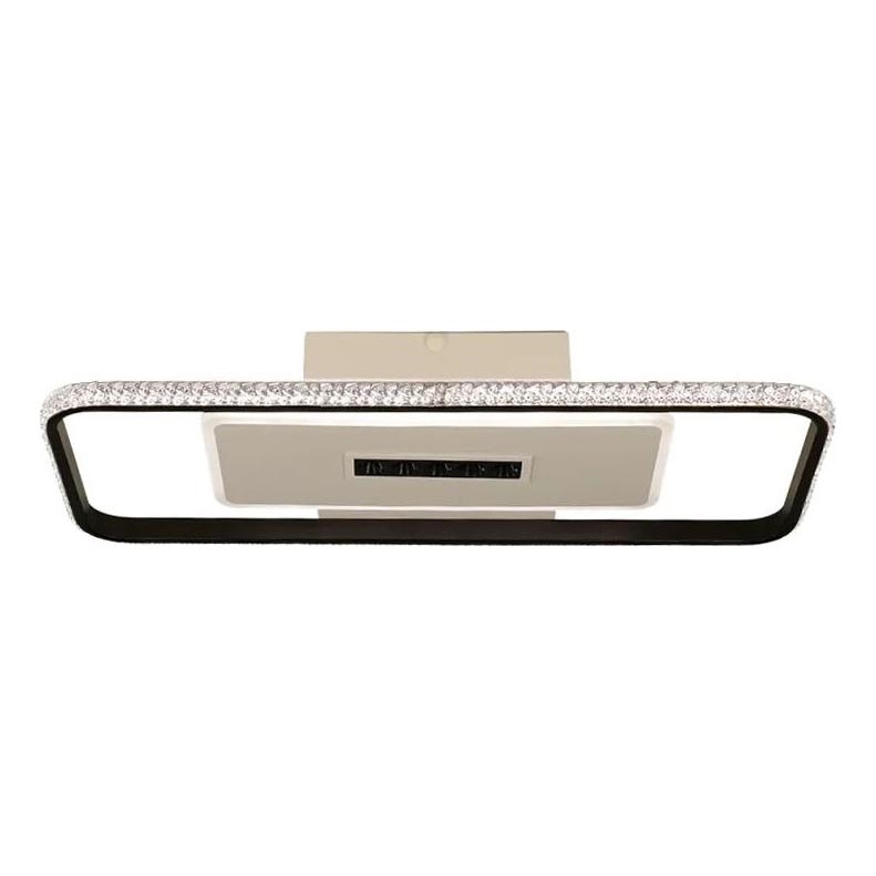 Plafón LED regulable LED/75W/230V 3000-6500K blanco/negro + control remoto