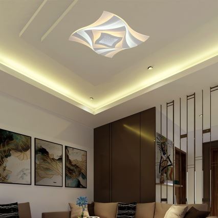 Plafón LED regulable LED/75W/230V 3000-6500K + control remoto
