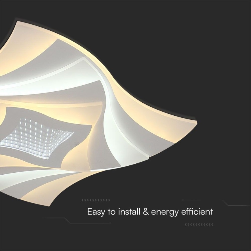 Plafón LED regulable LED/75W/230V 3000-6500K + control remoto