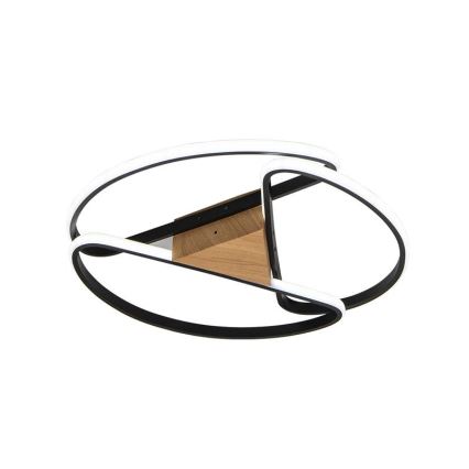 Plafón LED regulable LED/75W/230V 3000-6500K marrón/negro + control remoto