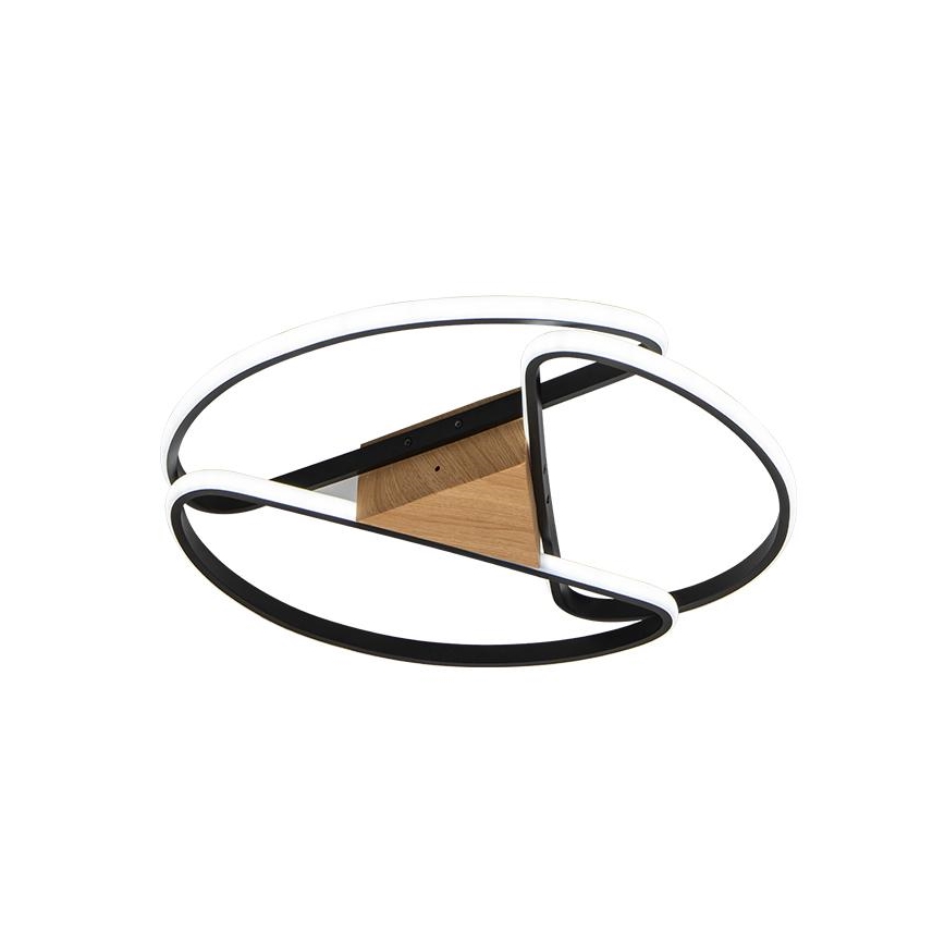 Plafón LED regulable LED/75W/230V 3000-6500K marrón/negro + control remoto