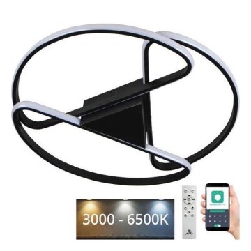 Plafón LED regulable LED/75W/230V 3000-6500K negro + control remoto