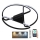 Plafón LED regulable LED/75W/230V 3000-6500K negro + control remoto