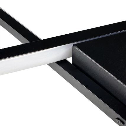 Plafón LED regulable LED/75W/230V 3000-6500K negro + control remoto
