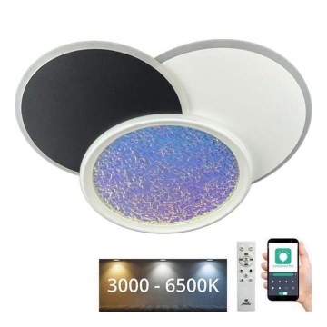 Plafón LED regulable LED/80W/230V 3000-6500K blanco + control remoto