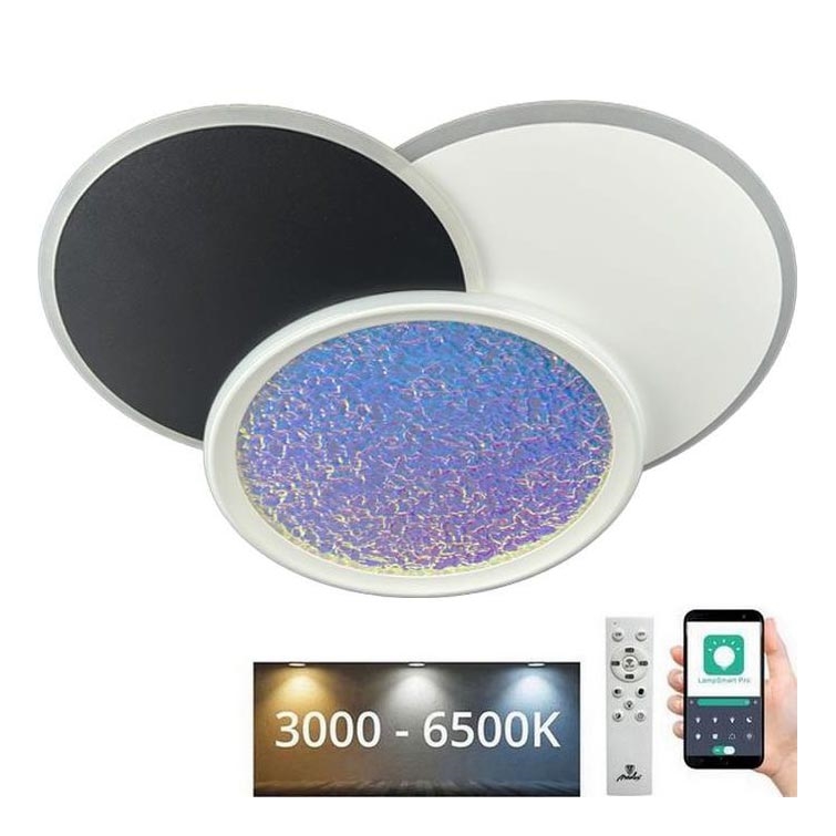 Plafón LED regulable LED/80W/230V 3000-6500K blanco + control remoto