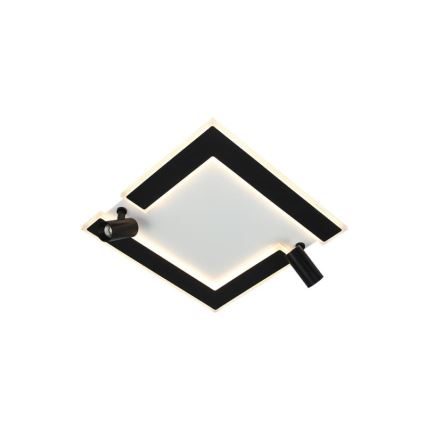 Plafón LED regulable LED/80W/230V 3000-6500K negro + control remoto