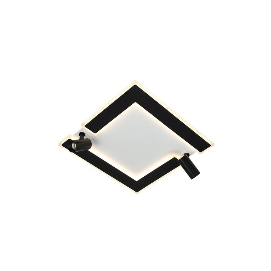 Plafón LED regulable LED/80W/230V 3000-6500K negro + control remoto