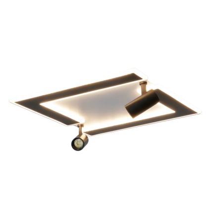 Plafón LED regulable LED/80W/230V 3000-6500K negro + control remoto