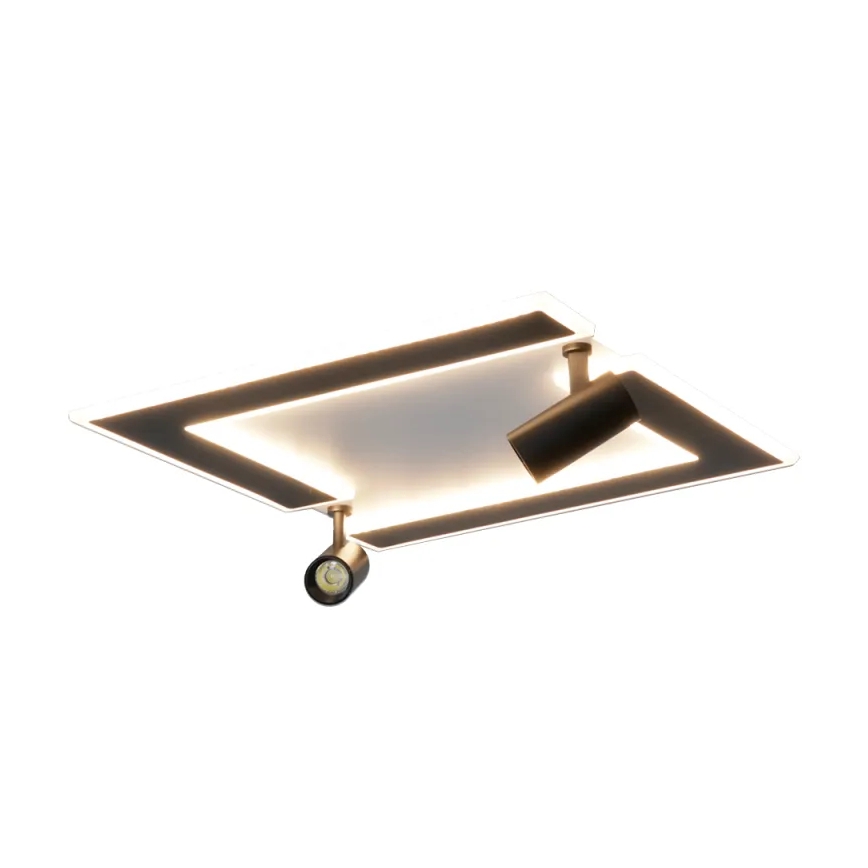 Plafón LED regulable LED/80W/230V 3000-6500K negro + control remoto