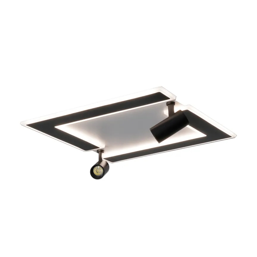 Plafón LED regulable LED/80W/230V 3000-6500K negro + control remoto
