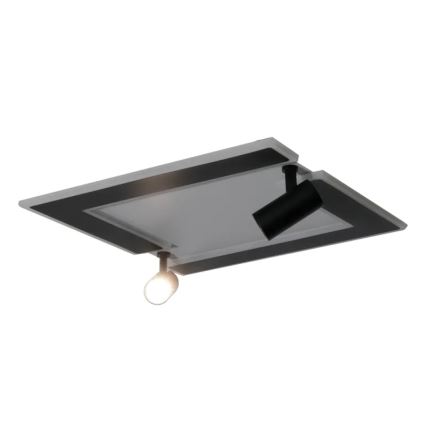 Plafón LED regulable LED/80W/230V 3000-6500K negro + control remoto