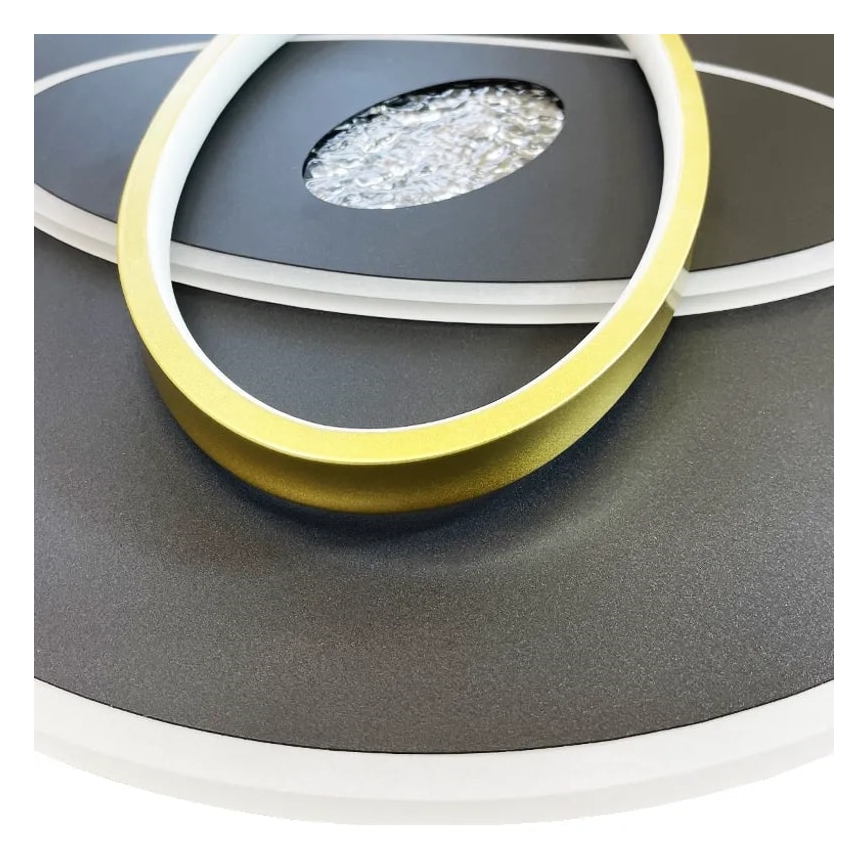 Plafón LED regulable LED/80W/230V 3000-6500K negro + control remoto