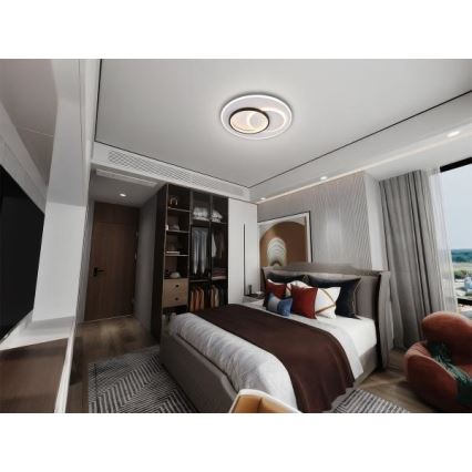 Plafón LED regulable LED/85W/230V 3000-6500K + control remoto