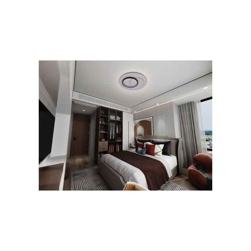 Plafón LED regulable LED/85W/230V 3000-6500K + control remoto