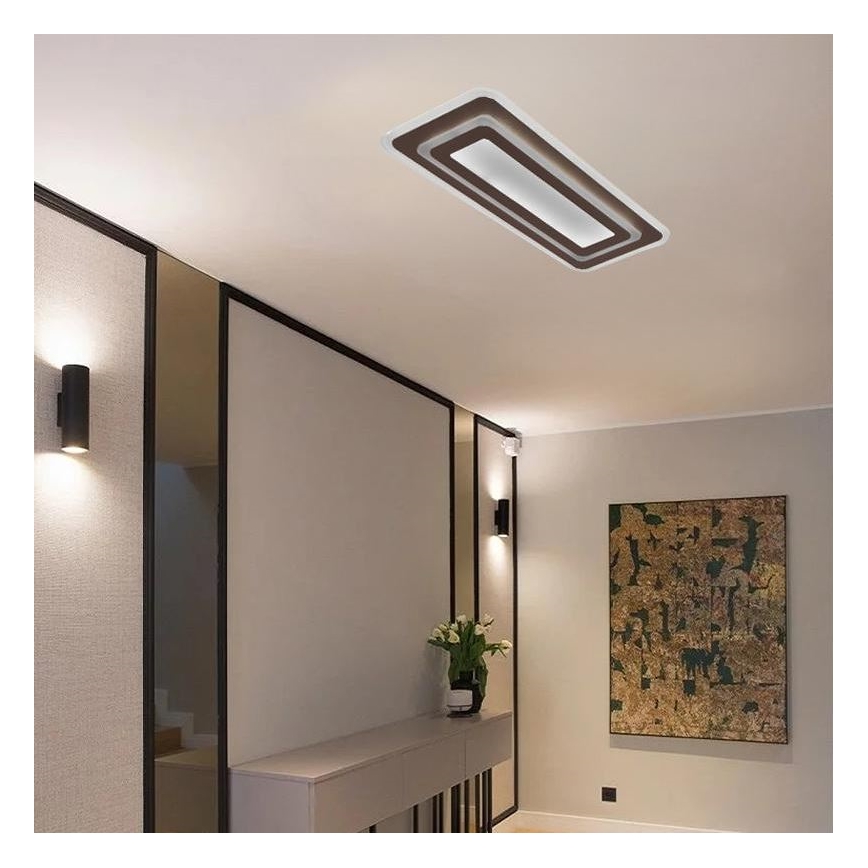 Plafón LED regulable LED/85W/230V 3000-6500K + control remoto