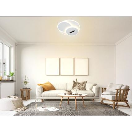 Plafón LED regulable LED/90W/230V 3000-6500K blanco + control remoto