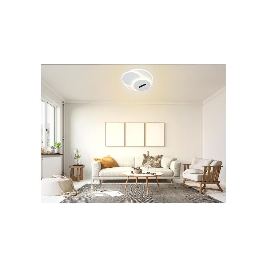 Plafón LED regulable LED/90W/230V 3000-6500K blanco + control remoto