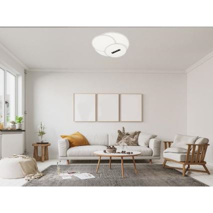 Plafón LED regulable LED/90W/230V 3000-6500K blanco + control remoto