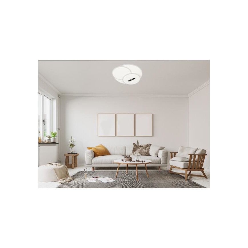 Plafón LED regulable LED/90W/230V 3000-6500K blanco + control remoto