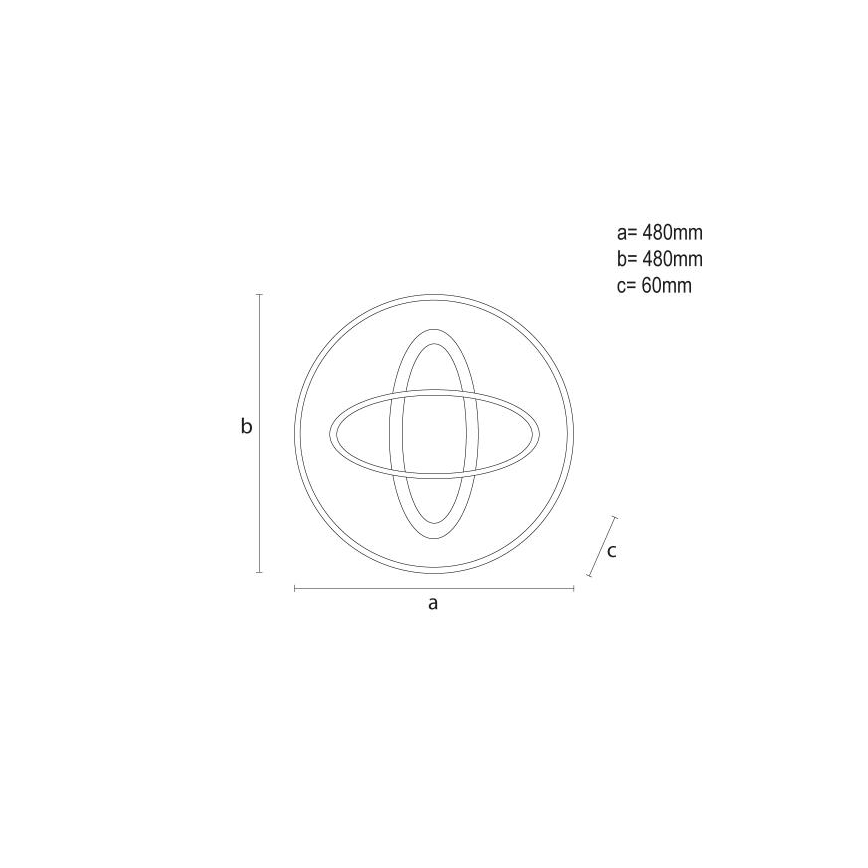 Plafón LED regulable LED/90W/230V 3000-6500K + control remoto