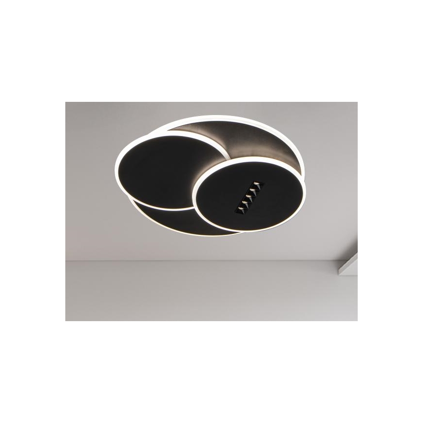 Plafón LED regulable LED/90W/230V 3000-6500K negro + control remoto