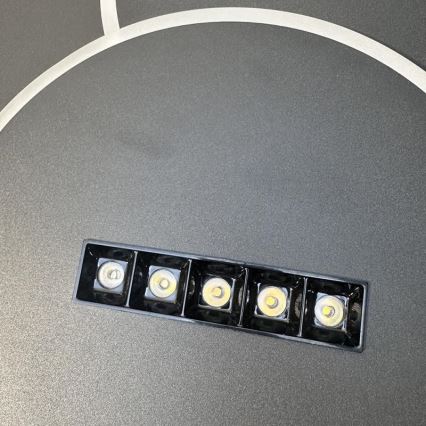 Plafón LED regulable LED/90W/230V 3000-6500K negro + control remoto