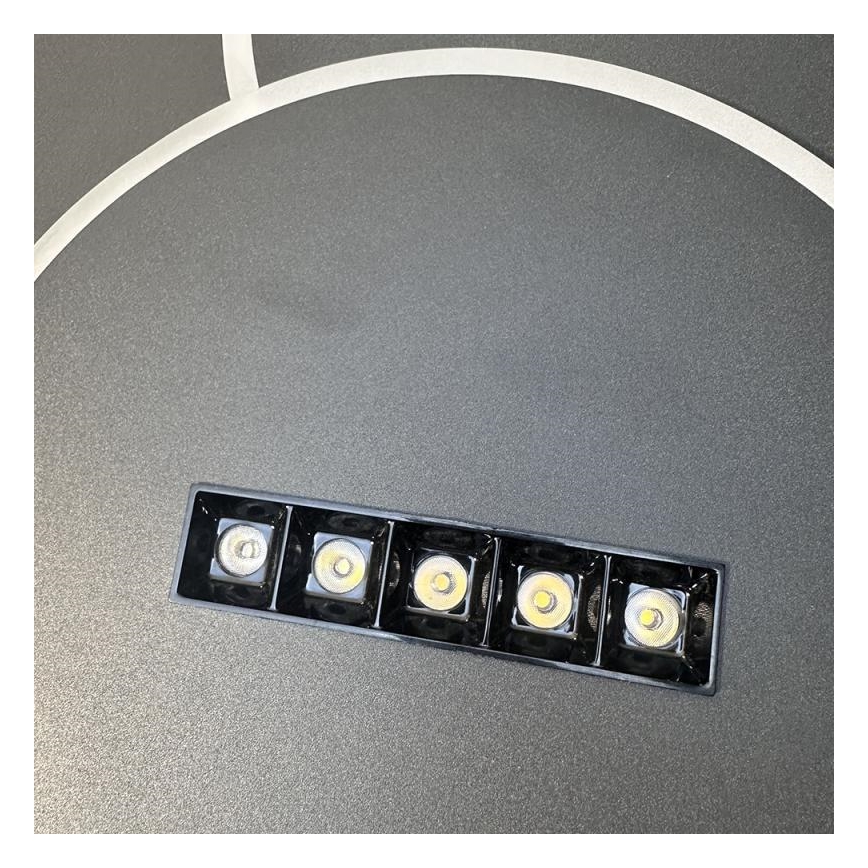 Plafón LED regulable LED/90W/230V 3000-6500K negro + control remoto