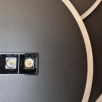 Plafón LED regulable LED/90W/230V 3000-6500K negro + control remoto