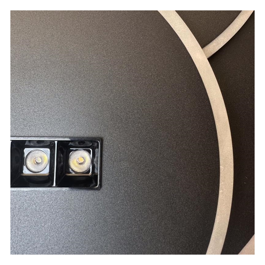 Plafón LED regulable LED/90W/230V 3000-6500K negro + control remoto