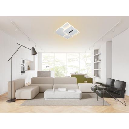 Plafón LED regulable LED/95W/230V 3000-6500K blanco + control remoto