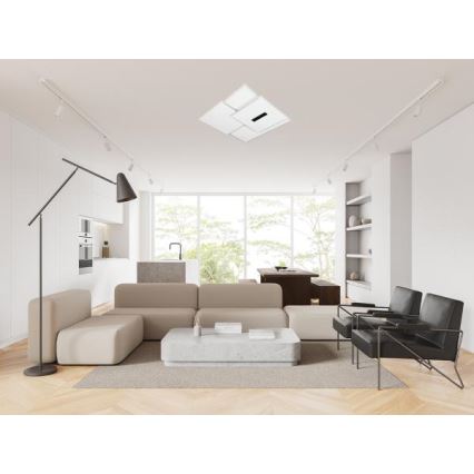 Plafón LED regulable LED/95W/230V 3000-6500K blanco + control remoto