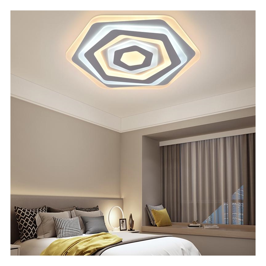 Plafón LED regulable LED/95W/230V 3000-6500K + mando a distancia