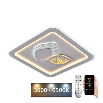 Plafón LED regulable LED/95W/230V 3000-6500K + mando a distancia