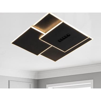 Plafón LED regulable LED/95W/230V 3000-6500K negro + control remoto