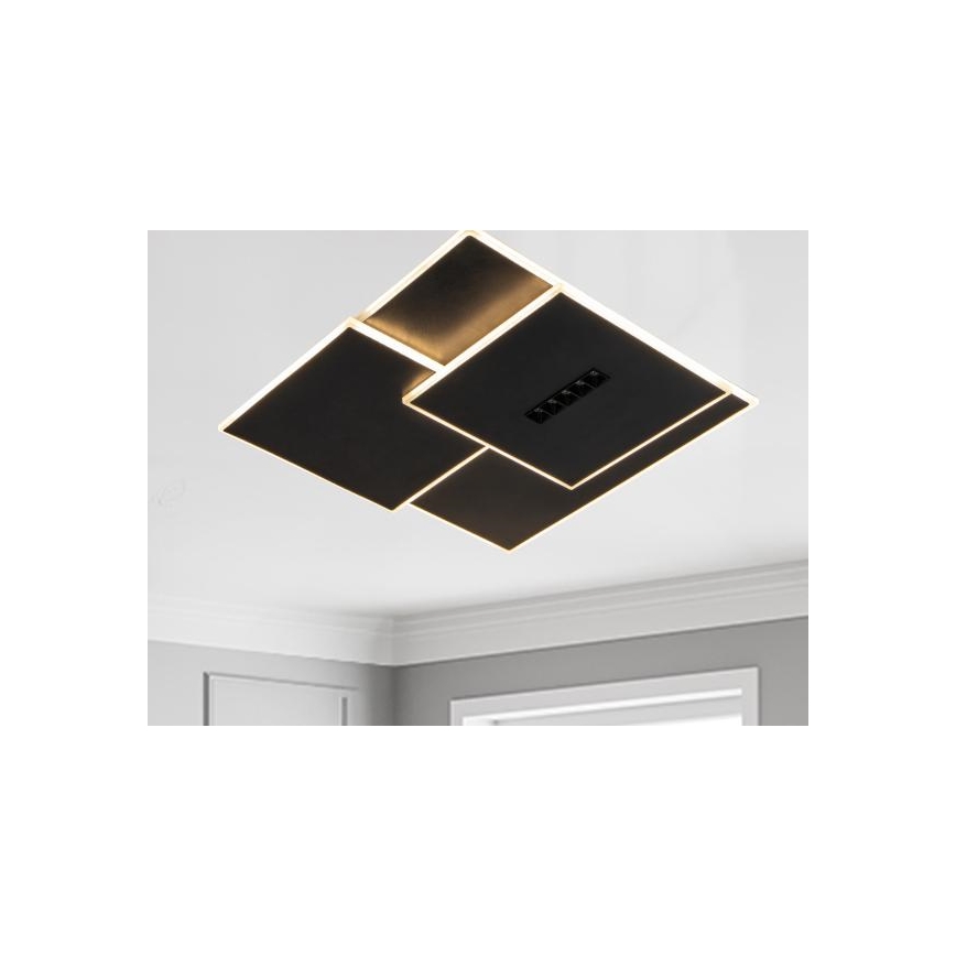 Plafón LED regulable LED/95W/230V 3000-6500K negro + control remoto