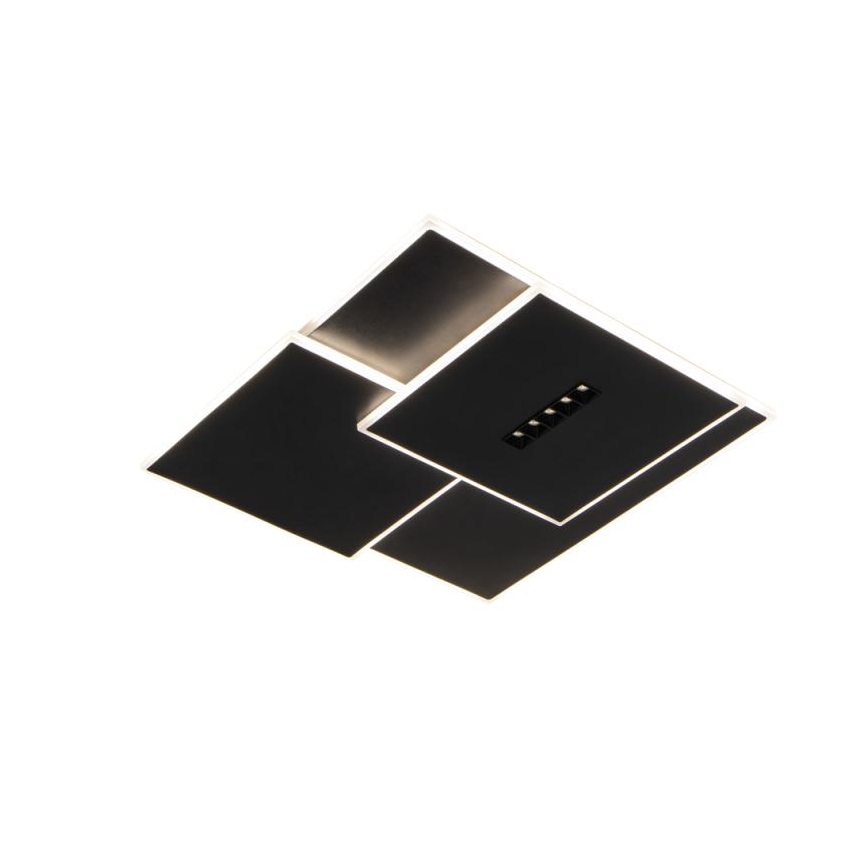 Plafón LED regulable LED/95W/230V 3000-6500K negro + control remoto