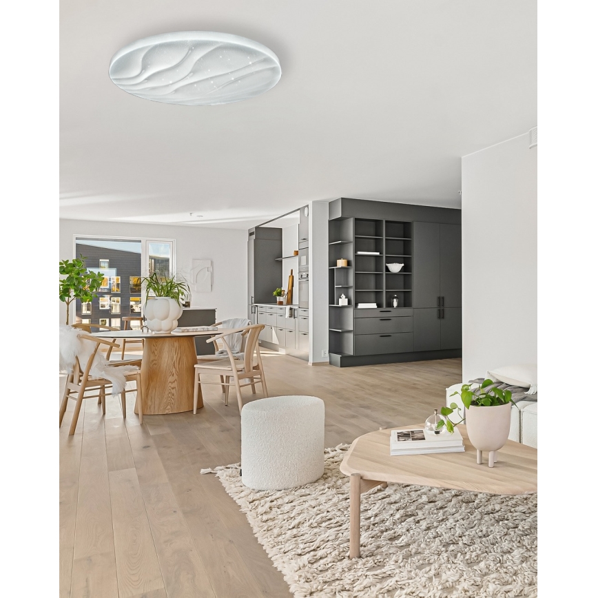 Plafón LED regulable LIKA LED/60W/230V 2700-6500K diá. 58 cm + control remoto