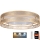 Plafón LED regulable LIMA LED/36W/230V 2700-6500K Wi-Fi Tuya + mando a distancia dorado
