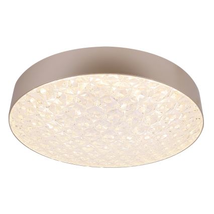 Plafón LED regulable LUXON LED/60W/230V 2800-6500K beige + mando a distancia