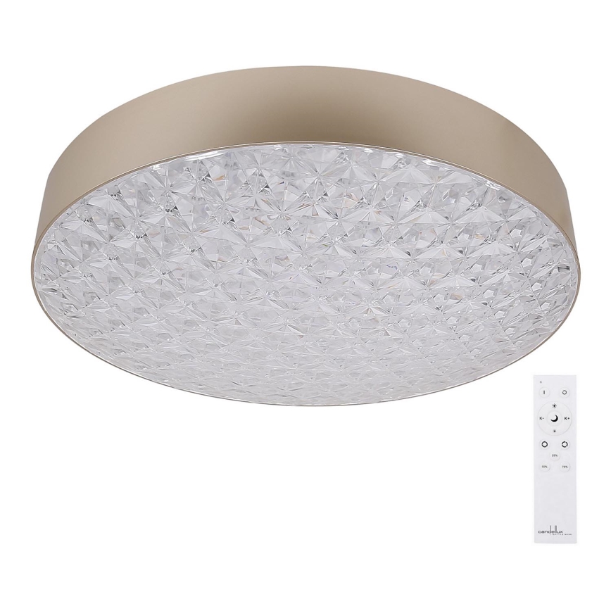 Plafón LED regulable LUXON LED/60W/230V 2800-6500K beige + mando a distancia