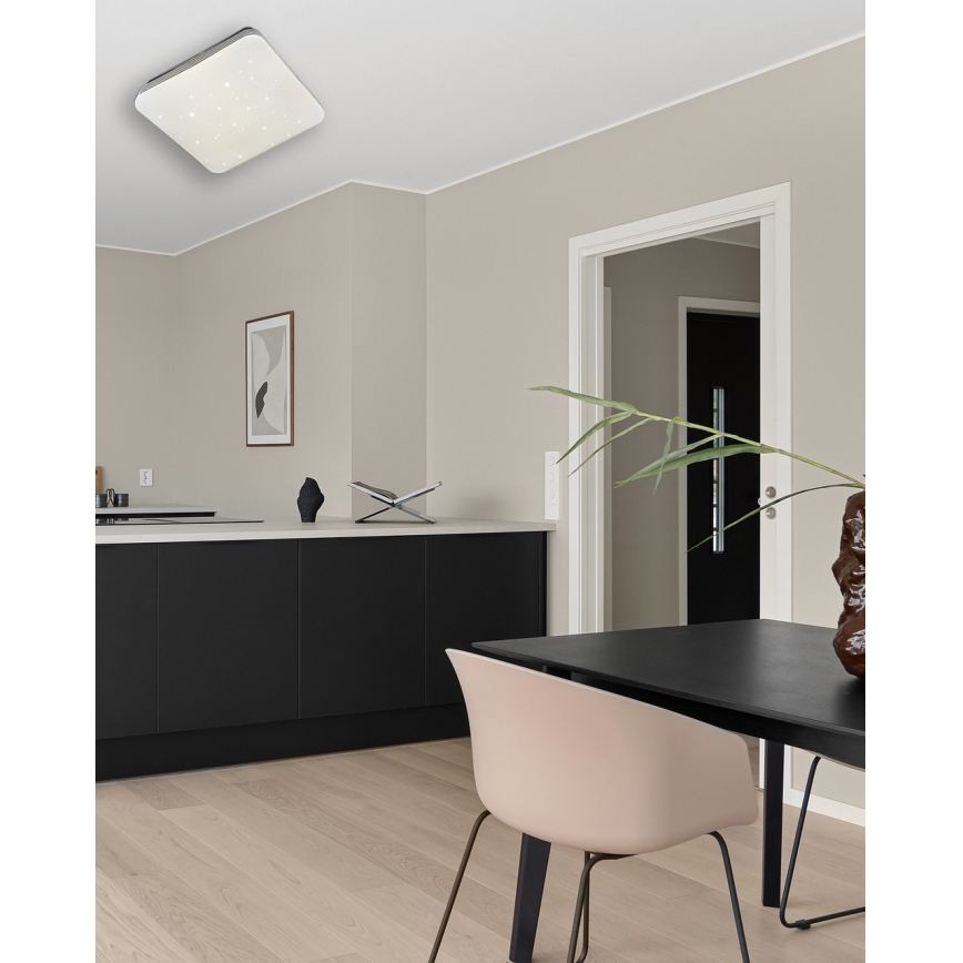 Plafón LED regulable MANA LED/36W/230V 2700-6500K 43x43 cm + control remoto