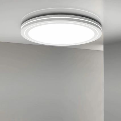 Luz de techo LED regulable para baño MARIAN LED/72W/230V diá. 48 cm 3000-6000K IP44 + control remoto